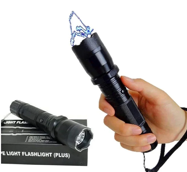 linterna con descarga electrica "taser"